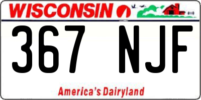 WI license plate 367NJF