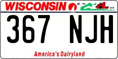 WI license plate 367NJH