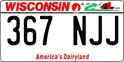 WI license plate 367NJJ