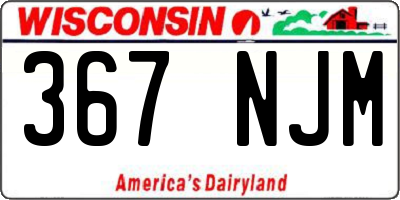 WI license plate 367NJM