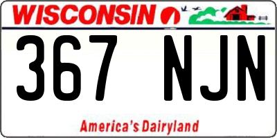 WI license plate 367NJN