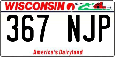 WI license plate 367NJP