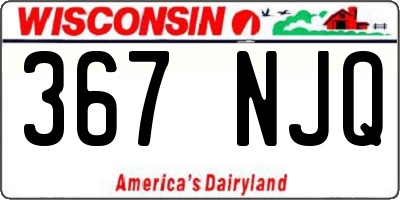 WI license plate 367NJQ