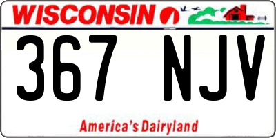 WI license plate 367NJV
