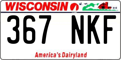 WI license plate 367NKF