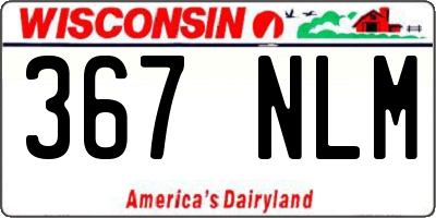 WI license plate 367NLM