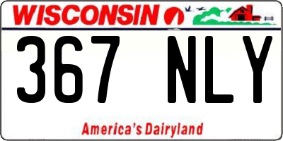 WI license plate 367NLY