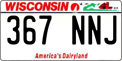 WI license plate 367NNJ