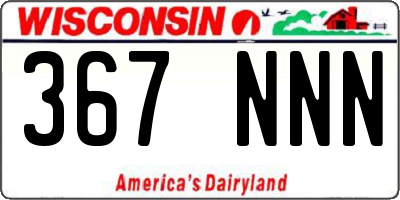 WI license plate 367NNN