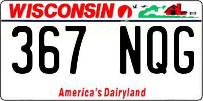 WI license plate 367NQG