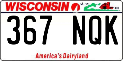 WI license plate 367NQK