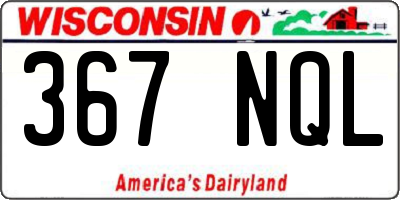 WI license plate 367NQL