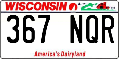 WI license plate 367NQR