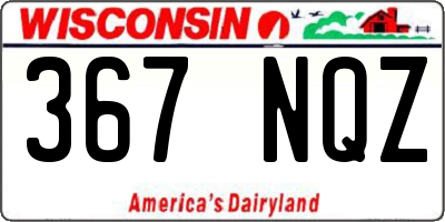WI license plate 367NQZ