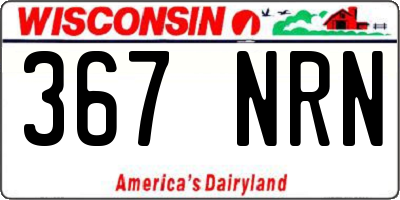 WI license plate 367NRN