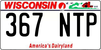 WI license plate 367NTP