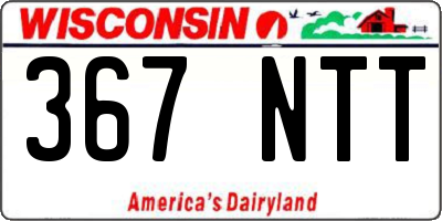 WI license plate 367NTT