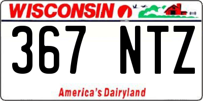 WI license plate 367NTZ
