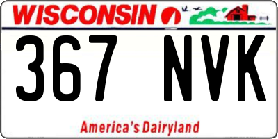 WI license plate 367NVK