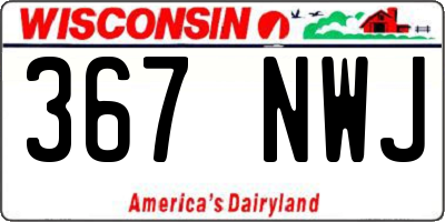 WI license plate 367NWJ
