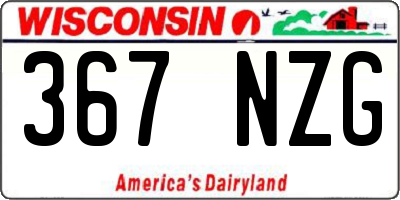 WI license plate 367NZG