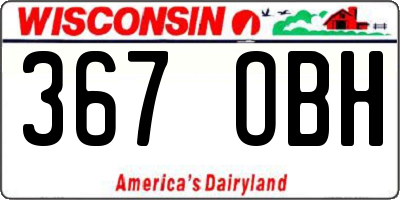 WI license plate 367OBH