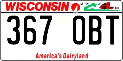 WI license plate 367OBT