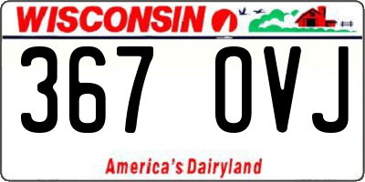 WI license plate 367OVJ