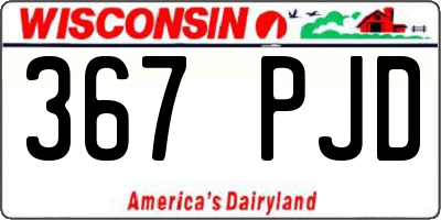 WI license plate 367PJD