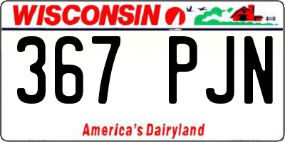 WI license plate 367PJN