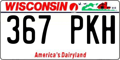 WI license plate 367PKH