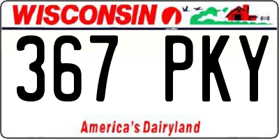 WI license plate 367PKY