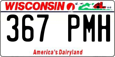 WI license plate 367PMH