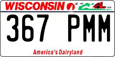 WI license plate 367PMM