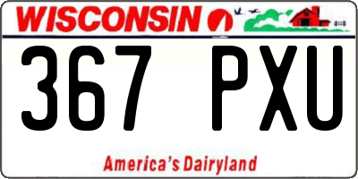 WI license plate 367PXU