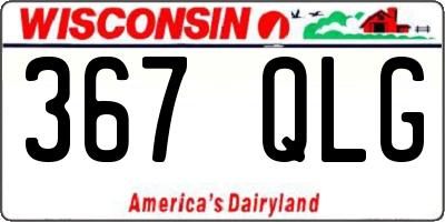 WI license plate 367QLG
