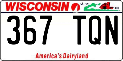 WI license plate 367TQN