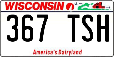 WI license plate 367TSH