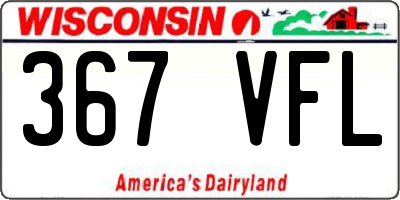 WI license plate 367VFL
