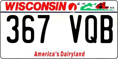 WI license plate 367VQB