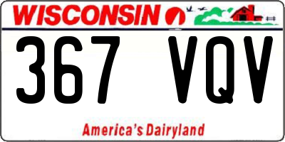 WI license plate 367VQV