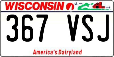 WI license plate 367VSJ
