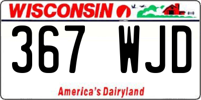 WI license plate 367WJD