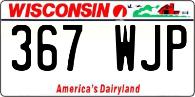 WI license plate 367WJP