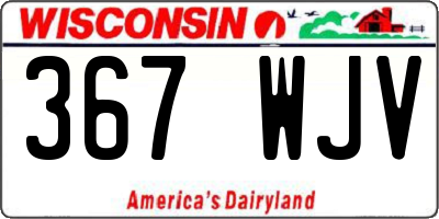 WI license plate 367WJV
