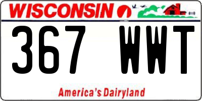 WI license plate 367WWT