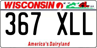 WI license plate 367XLL