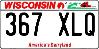 WI license plate 367XLQ