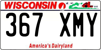 WI license plate 367XMY