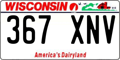WI license plate 367XNV